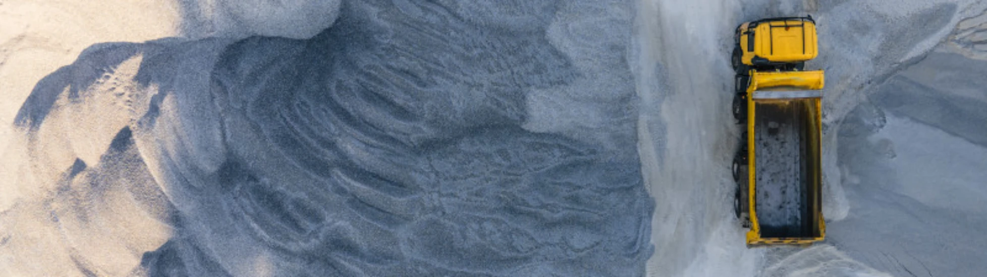 Overhead view of construction vehicle in a quarry (1)